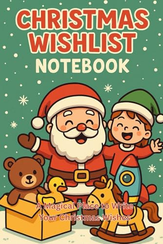 Christmas Wishlist Notebook: /6x9 pocket-size/ 1 opening page/ 119 lined pages/ glossy cover/