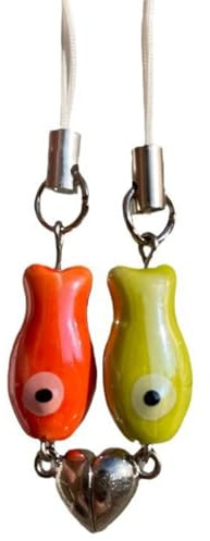 Osmond Valentine'S Day Fish Pendant Mobile Phone Bag Pendant Holiday Souvenir Gift for the Loved One Gift Red&Green