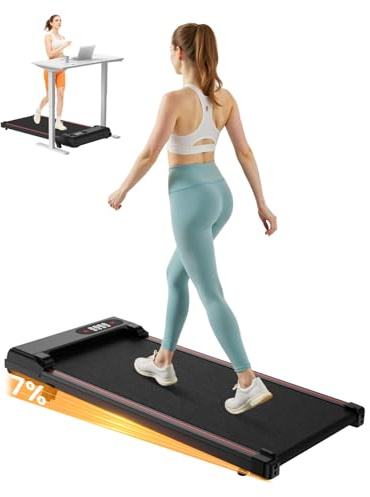HomeFitnessCode Cinta de Correr y Andar 3 en 1 con Inclinación 7% – Caminadora Eléctrica Silenciosa, 8 km/h, Motor 2,5CV, Sistema de Amortiguación, Pantalla LCD, 130 kg – Hogar y Oficina (Negro 90 cm)
