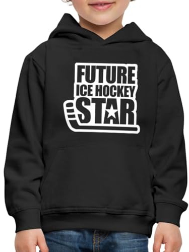 Spreadshirt Eishockey Future Ice Hockey Star Kinder Premium Hoodie