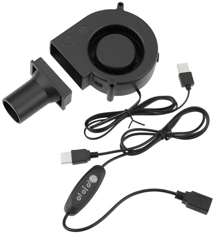 LT Easiyl Ventilador de Refrigeración para Caja de PC Alimentado por USB con Ajuste de Velocidad 22 CFM 3800 RPM 97x33 Mm para Impresora 3D