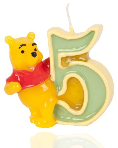 Procos - Vela Winnie Pooh N5, multicolor, 61063.05