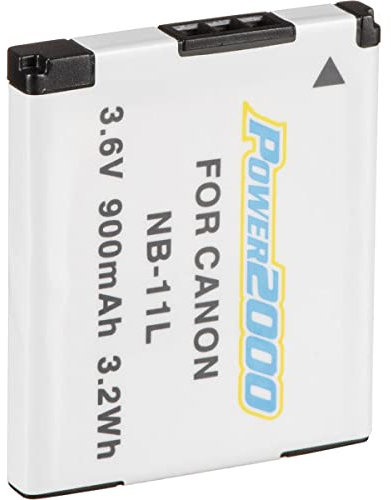 Power2000 NB-11L Replacement Lithium-Ion Battery, 3.6 volt 900mAh, for Canon Powershot ELPH 110 HS Series Cameras