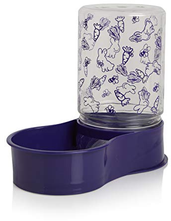 Lixit Reversible Waterer/Feeder for Rabbits and Other Small Animals. (Pack of 1)