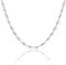 1mm sterling silver 925 Italian SINGAPORE ROPE twisted curb link chain necklace chocker bracelet anklet with spring ring clasp - inch 30/75cm