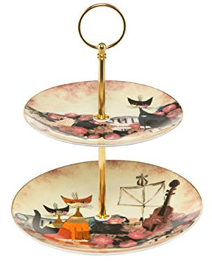 Goebel 66860021 Musica romantica Etagere, Porzellan, 23.5 x 19 cm
