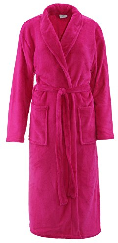 Brandsseller Peignoir en microfibre unisexe,Rose Bonbon,S/M