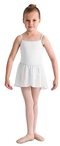 Kinder Ballett Wickelrock mit Gummizug WHITE Gr. 4-6
