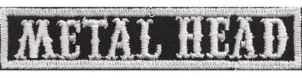SOA sw, Metal Head Namensschild Rangabzeichen Motorad Kutte Patch Aufnäher