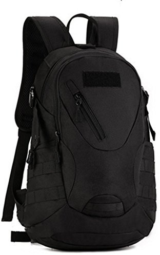 YAAGLE 20 L militärisch klein Gepäck Rucksack Outdoor Reisetasche Fahrradrucksack Schultertasche Schüler Schultasche-schwarz
