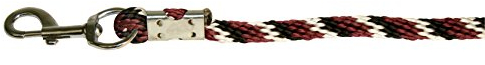 Kerbl Strick Führstrick Mustang Karabiner-Haken, Rot/Schwarz/Weiß, 321435, Karabinerhaken