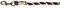 Kerbl Strick Führstrick Mustang Karabiner-Haken, Rot/Schwarz/Weiß, 321435, Karabinerhaken