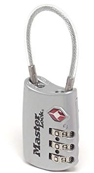 Master Lock 4688EURD Combination Travel Padlock TSA Certified, Random Color, 8,2 x 3 x 1,4 cm
