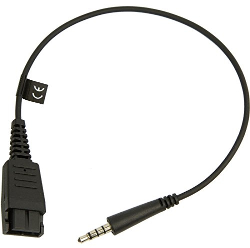 Jabra QD Straight to 3.5 mm Jack Cord for Speak 410/510 Speakerphone