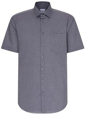 Seidensticker Herren Business-Hemd - Regular Fit - Bügelfrei - Button-Down-Kragen - Kurzarm - 100% Baumwolle