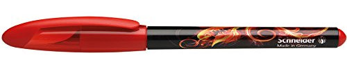 Schneider Schreibgeräte Füllhalter Voyage, M, schwarz mit rot-goldenem Motiv