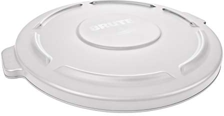 Rubbermaid Commercial Products FG260900WHT BRUTE LLDPE Waste Lid, Round, White