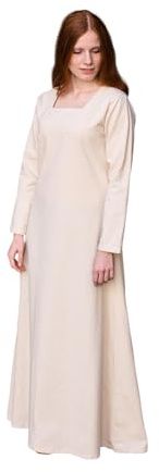 Burgschneider - Unterkleid Johanna - Natur (S, für Damen & Herren, Baumwolle) Historisch - High Medieval