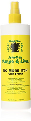 Jamaican Mango No More Itch Gro Spray, 16 Ounce by Jamaican Mango