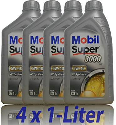 Mobil Super 3000 X1 5W-40 4x1 Liter Motoröl Motorenöl 5W40