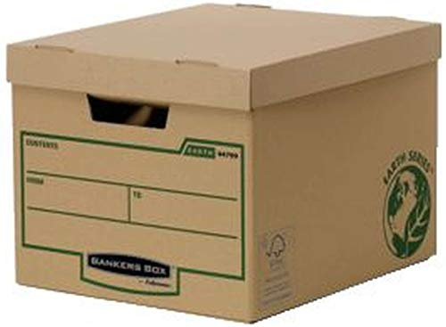 Bankers Box Earth Series besonders stabile Premium Aufbewahrungs und Archivbox (aus Wellpappe, B33.30 x H28.50 x T39 cm) 10 Stück
