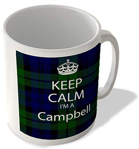 McMug - Keep Calm I'm a Campbell - Scottish Clan Tartan - Mug, Ceramic, 11fl.oz.