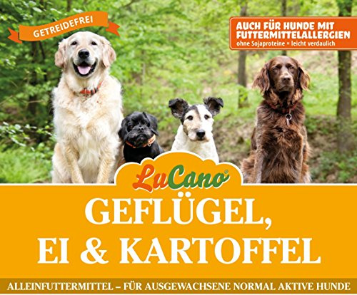 LuCano 15 kg Geflügel-Ei-Kartoffel | getreidefreies Hunde Trockenfutter | Hundefutter ohne Getreide | Qualität aus Deutschland