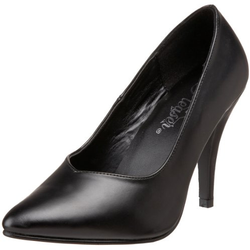 Pleaser Pink Label DREAM-420 Damen Pumps, Schwarz (Blk Faux Leather), 43 EU
