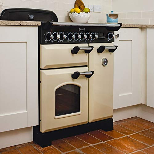 Rangemaster Classic Deluxe Range Cooker - Freestanding - CDL90EIBL/B - Black / Brass