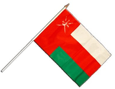Flaggenfritze® Stockflagge Oman - 30 x 45 cm