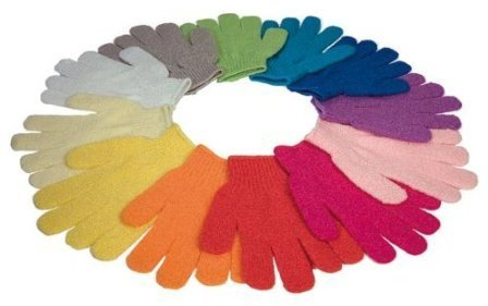 Peelinghandschuhe, 2 Stück