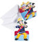 TIFANY- Sam Le Pompier Set de 8 Invitations et Enveloppes, 8022839, Bleu, 23 x 11 x 1 cm