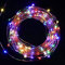 SALCAR 10 m Kupferdraht Lichterkette USB, 100er LED Lichterkette Draht Micro IP44, Weihnachtsdeko Partydeko Hochzeit Innen Außen, Bunt