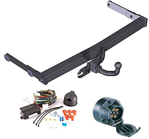 AHK Anhängerkupplung mit Elektrosatz 7 polig für VW Passat B-6 2005-2010 Kombi, Stufenheck Anhängevorrichtung Hängevorrichtung - starr, mit angeschraubtem Kugelkopf