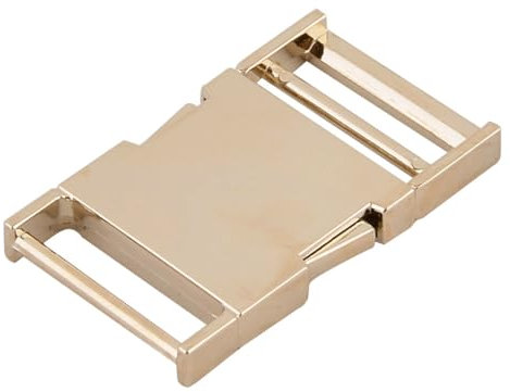 sourcing map schnallen und verschlüsse Klickverschluss Belt Strap Bag Metall flache Seite Schnelle Release Buckle 1.5 Innenbreite Gold