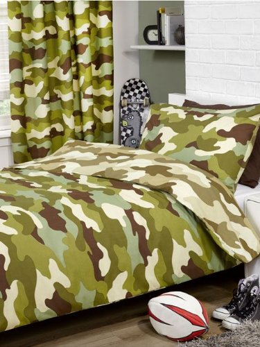RPH Camouflage Einzel Bettdecke und Kopfkissen Set