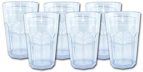 Caipirinha Glas 0,3 l aus SAN Kunststoff 6 Stück - Hochwertige Mehrweg Caipirinha Gläser im Sparset