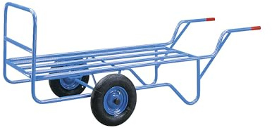 eurokraft pro | Schubkarre | Ladefläche 1500 x 690 mm, Tragfähigkeit 400 kg