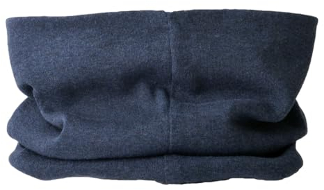 Bandeau Tour De Cou Chaud - Cache Cou Moto Homme Echarpe Chaude Femme Hiver Tube Couvre-visage Masque Unisexe 100% Bio Coton Made In Japan Marine