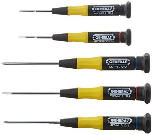 General Tools 700 Five-Piece Precision Screwdriver Set