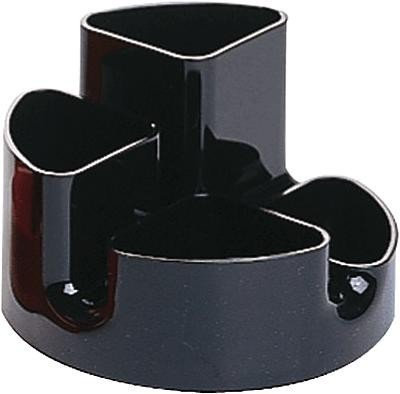 arlac® Stifteköcher circle-butler/224.01 147x147x95 mm schwarz Kunststoff