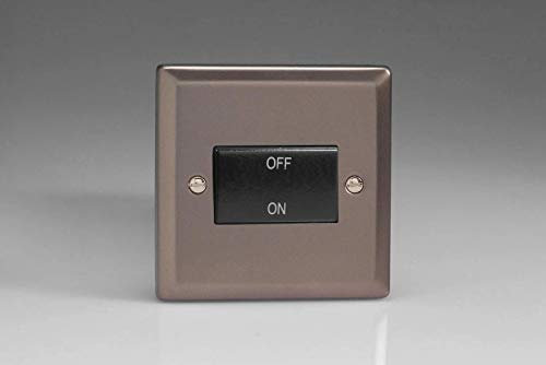 Varilight 10A Fan Isolating Switch (3 Pole) Pewter XRFIB