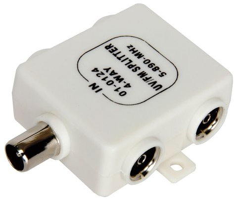 RF Diviseur Numérique Terrestre TV 4 Voies UV FM VHF Antenne 1 Contribution vers 4 Output Téléviseurs