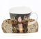 Goebel 66884735 Gustav Klimt - Taza de café con Plato, diseño de Judith I