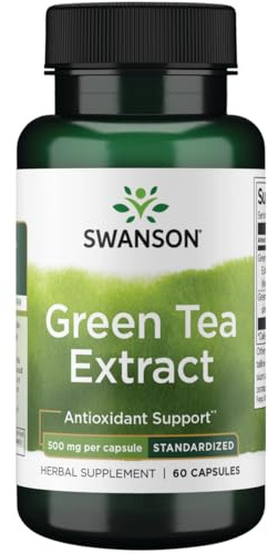 Swanson Green Tea Extract 500 Milligrams 60 Capsules