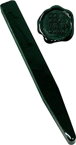 UDIG Siegellack Stange Klassik, 1 Stange, 12,8 cm Farbe wählbar rot blau grün Siegel Lack für brechende Siegel (Moosgrün)