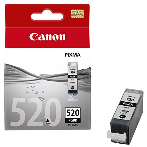 Canon Originaltinte PGI-520 BK, Größe Standard, Schwarz, Plastikverpackung (alte Version)