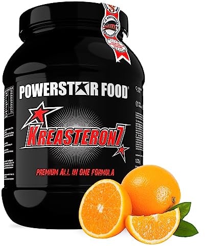 KREASTERON 7 | Ultimatives ALL-IN-ONE Supplement | 7 hocheffektive Nährstoff-Kombinationen | Optimaler Muskelaufbau | Kraftsteigerung | Ausdauer | 1725g | Deutsche Herstellung nach IFS | Orange