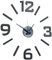 PEARL Wanduhr zum Kleben: 1-Meter XXL-Design-Wanduhr zum Aufkleben (selbstklebend, Uhr Kleben, Ziffernblatt)