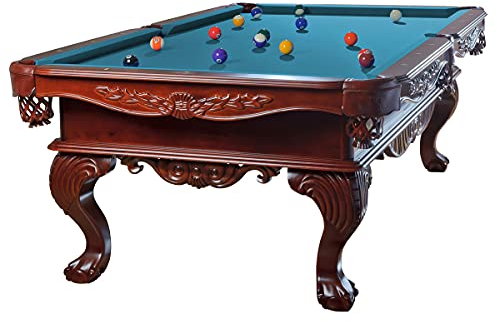 Billiard-Royal Billardtisch Pooltisch Modell Avalon 9 ft. mit hochwertigem K-55 Bandengummi und freier Tuchwahl, Tuchfarbe:Electric Blue